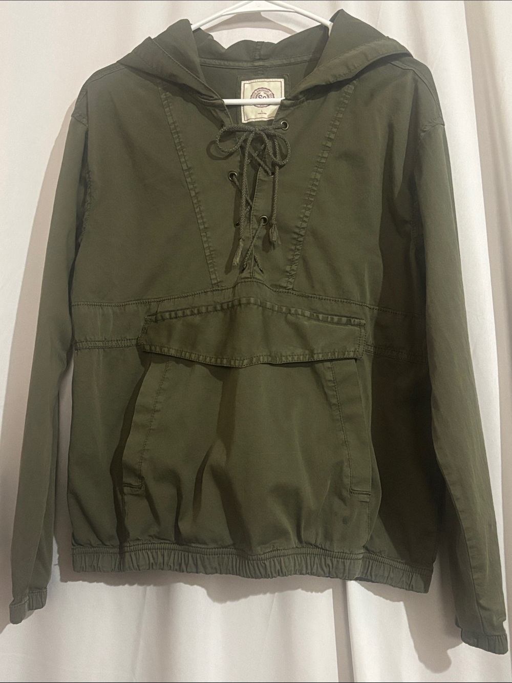 Authentic American Heritage Military Style Hooded Anorak Pullover Jacket